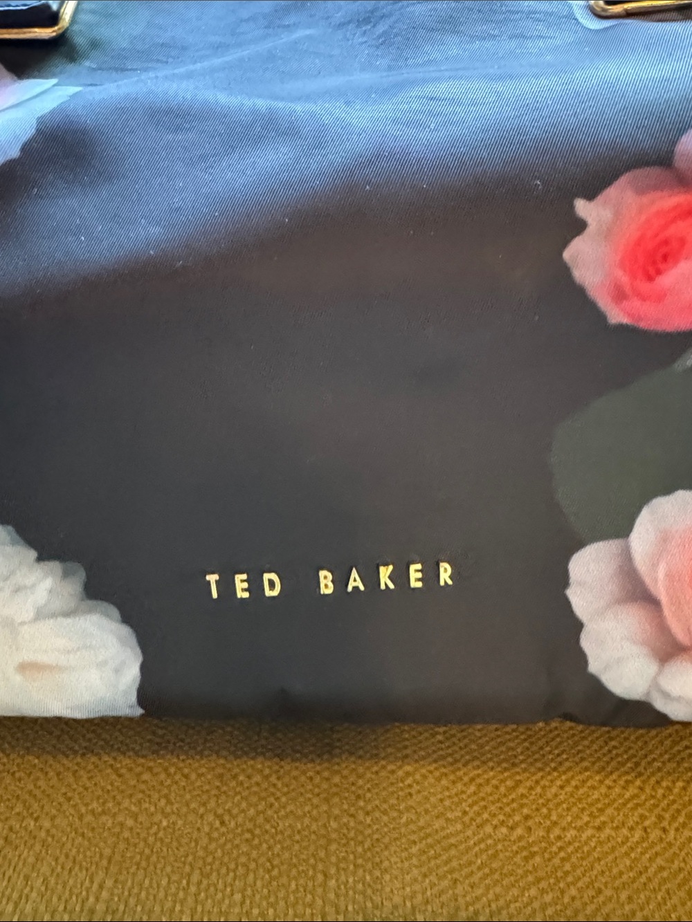Ted Baker Navy Floral Rose-Print Tote - Picture 2 of 4